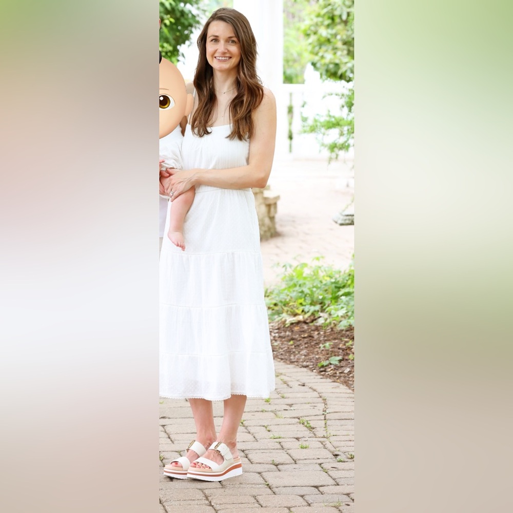 Heartloom White Midi Dress